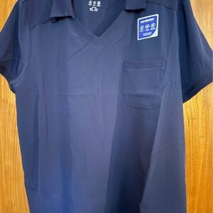 Scrubstar Women’s Navy V-Neck Scrub Top with Pocket